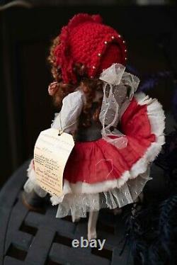 Artist Doll Red Curly Locks Leather Shoes OOAK