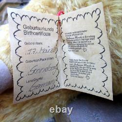 Artist German Teddy Bear JOHANNA HAIDA vtg 1995 ALBERT gold mohair 18 signed