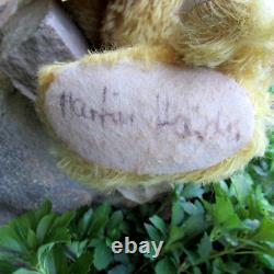 Artist German Teddy Bear JOHANNA HAIDA vtg 1995 ALBERT gold mohair 18 signed