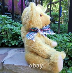 Artist German Teddy Bear JOHANNA HAIDA vtg 1995 ALBERT gold mohair 18 signed