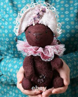 Artist Handmade Teddy bear Francesco. Stuffed Bear. OOAK art doll