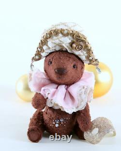 Artist Handmade Teddy bear Giovanni. Stuffed Bear. OOAK art doll