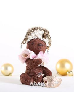 Artist Handmade Teddy bear Giovanni. Stuffed Bear. OOAK art doll
