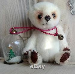Artist Handmade Teddy bear. Little Polar Bear