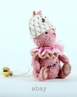 Artist Handmade Teddy bunny Marco. Stuffed Bunny. OOAK art doll