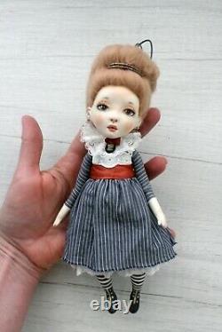 Artist OOAK doll pendant Sue