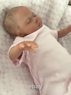 Artist Reborn Baby Lifelike Doll Luna Sleeping Preemie On 10