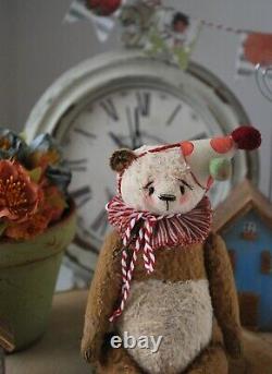 Artist Teddy Bear Panda Vintage Style Toy Their friends Handmade OOAK Stuffed