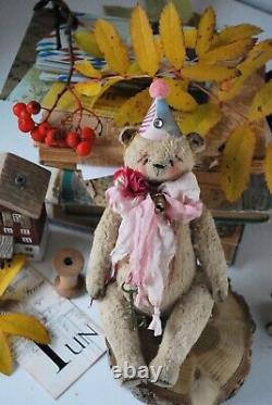 Artist Teddy Bear Vintage Style Toy Their friends Handmade OOAK Jointed Panda