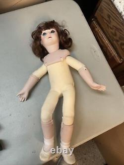 Artist Wax Doll Limited By Brenda Burke Handmade Dress Girl Rare 1990