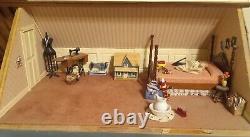 Artist made Fully Furnished 3-Story Victorian Dollhouse 112 Scale One-of-a-Kind