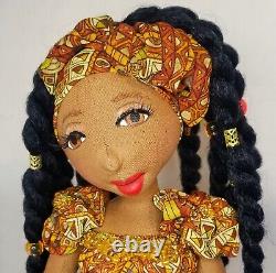 Ashlene? #Blackdoll handmade ooak cloth doll