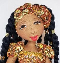 Ashlene? #Blackdoll handmade ooak cloth doll