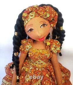 Ashlene? #Blackdoll handmade ooak cloth doll