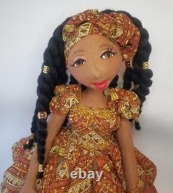 Ashlene? #Blackdoll handmade ooak cloth doll