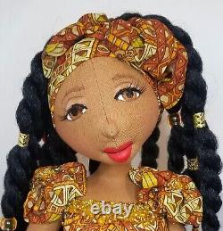 Ashlene? #Blackdoll handmade ooak cloth doll