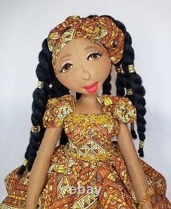 Ashlene? #Blackdoll handmade ooak cloth doll