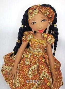 Ashlene? #Blackdoll handmade ooak cloth doll