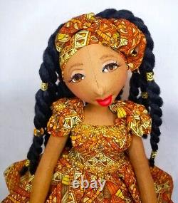 Ashlene? #Blackdoll handmade ooak cloth doll