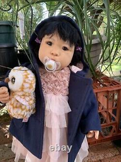 Asian Reborn Baby GIRL Doll NAOKO was Min Li Jorja Pigott COMPLETE Toddler COA
