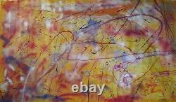 BEAUTIFUL GIANT ABSTRACT DECOR Painting on canvas! OOAK