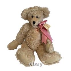 BINKY BEARS Sydney Marshall-Tall Mohair Teddy Bear Artist Signed OOAK 89 Heart