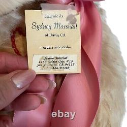 BINKY BEARS Sydney Marshall-Tall Mohair Teddy Bear Artist Signed OOAK 89 Heart