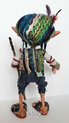 Beautiful OOAK handmade collectable art doll. Elderwood Fellow'Rastafaerie