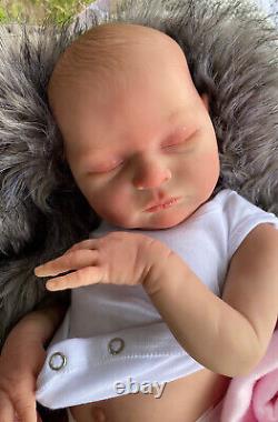 Beautiful SLEEPING Reborn baby doll. Laura
