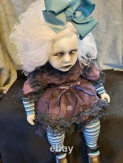 Bertha OOAK Creepy Horror Halloween Doll by Slightly Wicked Dolls
