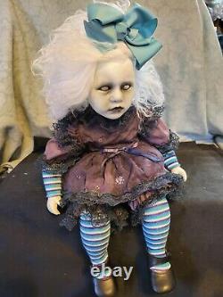 Bertha OOAK Creepy Horror Halloween Doll by Slightly Wicked Dolls