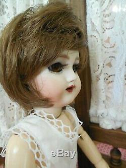 Bleuette Doll 301 Antique French Doll Reproduction-4 wigs-artist Dawn J