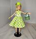 Blonde Lime Green Spring Dress Easter Basket Barbie Doll Ooak Custom Handmade