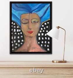 Blues /self Taught Artist Ruth A. 11x14 OOAK Painting