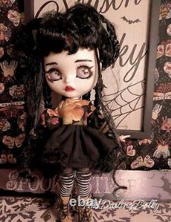 Blythe Dawn Ooak Handmade Handcrafted Custom Factory Base Doll Goth Emo