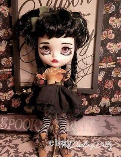 Blythe Dawn Ooak Handmade Handcrafted Custom Factory Base Doll Goth Emo