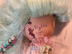 Blythe doll, Custom Blythe Doll OOAK by BlytheLove, in Pinks and Greens