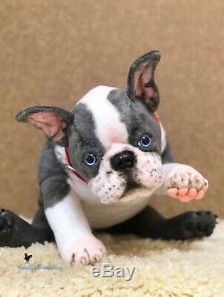Boston terrierPuppy/dog 16,5 in(42 cm) realistic toy