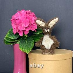 Bunny / Rabbit 10 cm (3.94in.) OOAK Hand made rabbit Artist Bunny Alpaca bunny
