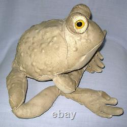 Charleen Kinser Tom's Toad 1981 signed #166 leather frog 13 x 10 artist USA