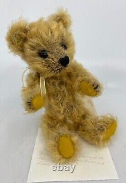 Charming Handmade Mohair Teddy Bear By Artist Inge Vivianne Galli 6.5 Ooak
