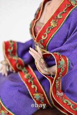 Chinese girl Fantasy Ooak Doll Polymer Clay Sculpture by Annarosa Indennimeo