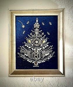 Christmas Treeframed Jewelry One Of A Kind Artunique Giftvintage Home Decor
