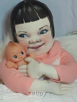 Cloth Artist doll, 30 OOAK, hand made LIFE LIKE CHILD DOLL, RARE, HAND PAINTED