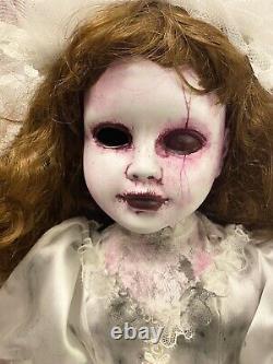 Creepy Halloween Prop horror Ooak Dark Art Doll Large Spooky Wedding Bride Lady