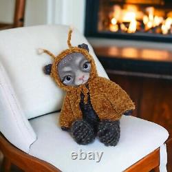 Crochet toy, Teddy bear, Artist made, Stuffed, collectible, handmade toy