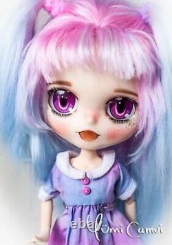 Custom Blythe Doll OOAK Blythe anime kawaii artist doll by Yumi Camui