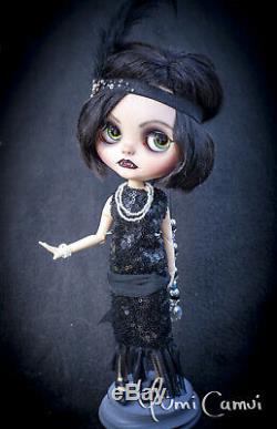 Custom Blythe Doll OOAK Blythe artist doll by Yumi Camui Greate Gatsby vampire