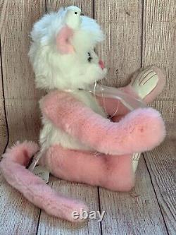 Custom Sandy Czaja Notchlok Bears Pink Kitty Bear Handmade OOAK Artist Mohair