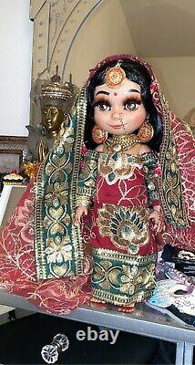 Disney It's A Small World Doll Animator OOAK repaint INDIAN BRIDE Singing Rare
